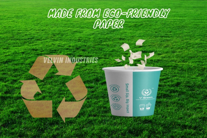 Sustainable, compostable, and biodegradable cup manufacturing in Tamil Nadu by VELVIN INDUSTRIES