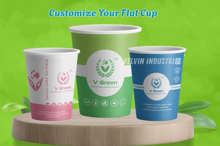 VELVIN INDUSTRIES Eco-friendly, compostable cups manufactured in Tamil Nadu, ideal for branding and sustainable beverage