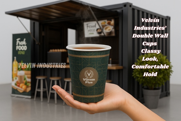 VELVIN INDUSTRIES – V GREEN Eco-friendly, compostable cup made in Tamil Nadu with a classy look and comfortable hold