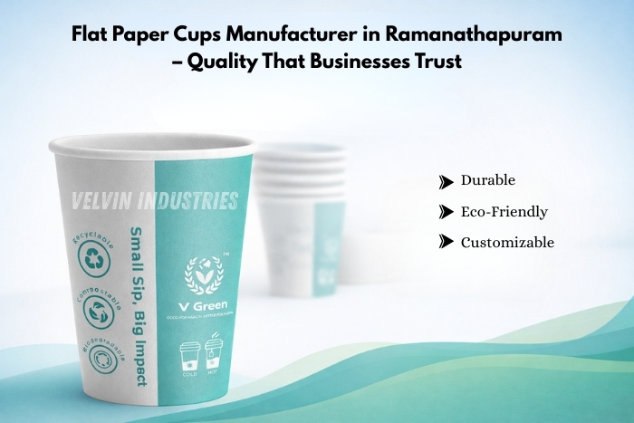 Velvin Industries in Ramanathapuram,V Green eco-friendly and customizable paper cups, trusted by local businesses